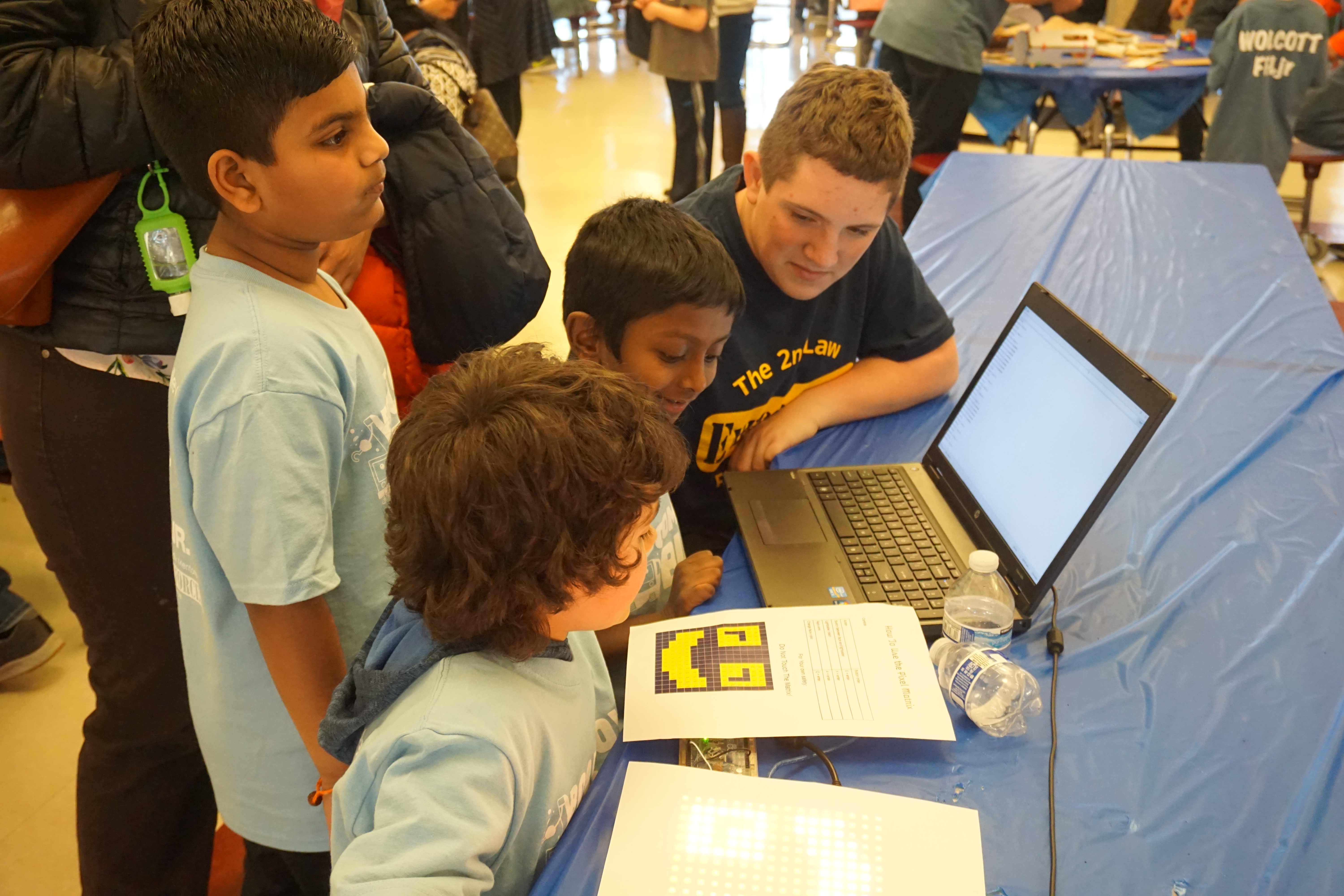 Children doing an activity during our 2020 Expo